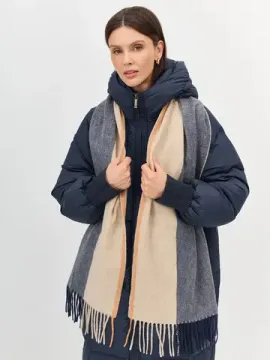 BULMER Шарф в клетку из 100% шерсти