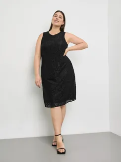 SAMOON Платье кружевное без рукавов