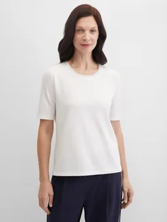 GERRY WEBER Футболка прямого кроя белая