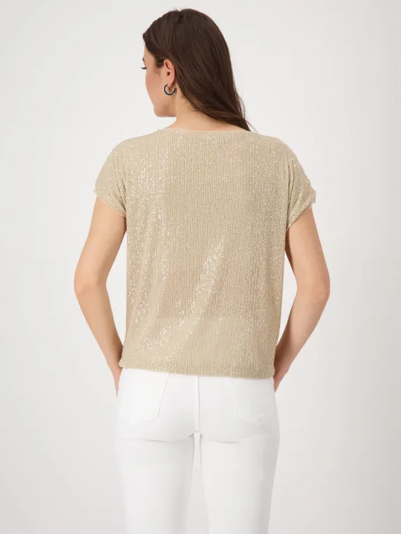 MONARI Футболка со сверкающими пайетками