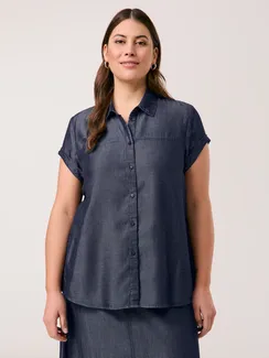 SAMOON Блуза в джинсовом стиле