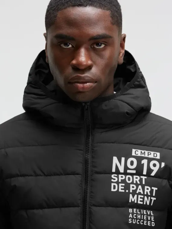 CAMP DAVID Стеганая куртка с капюшоном