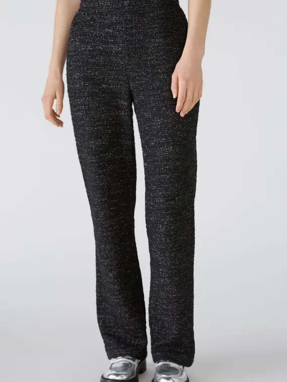 Oui Брюки с блестящей пряжей