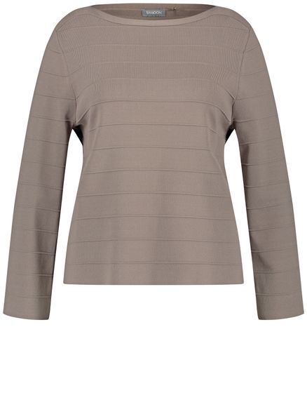 SAMOON Джемпер с полосатой фактурой