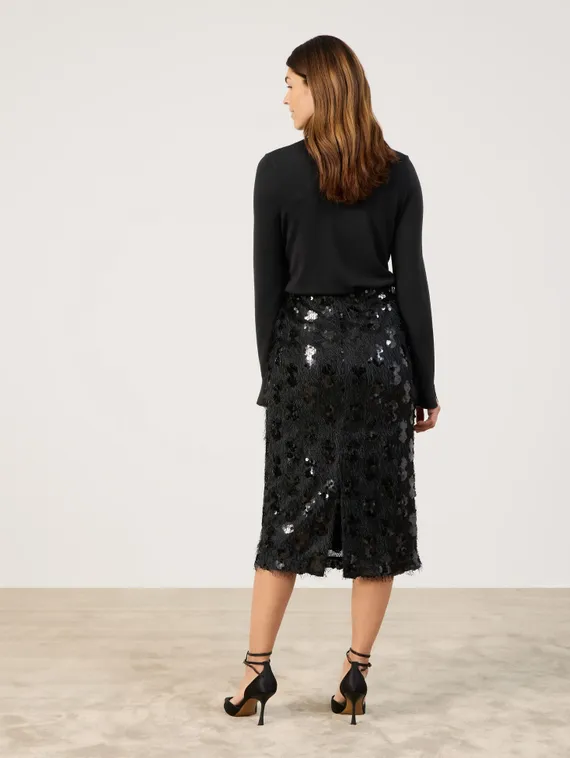 GERRY WEBER Юбка с бахромой и пайетками