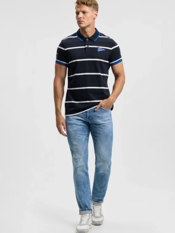 CAMP DAVID Поло в полоску