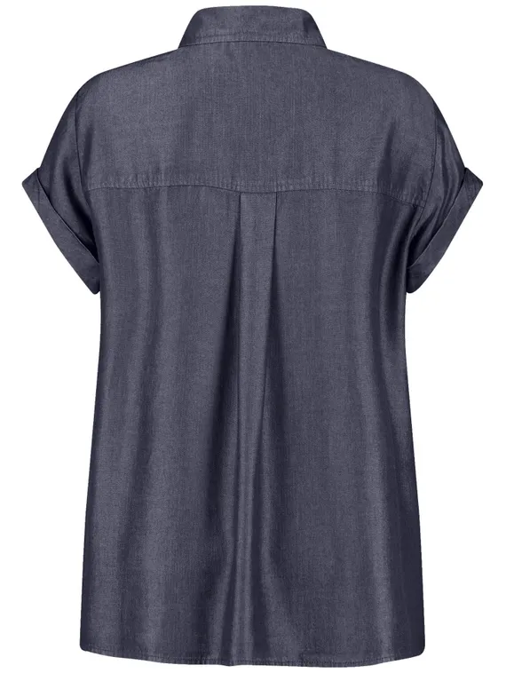 SAMOON Блуза в джинсовом стиле