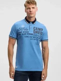 CAMP DAVID Поло из пике с логотипом