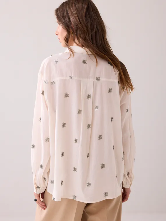 SUMMUM Блузка с пайетками