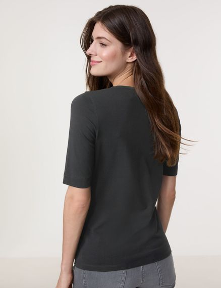 GERRY WEBER Футболка с атласной отделкой