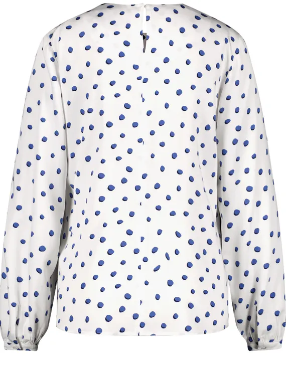 TAIFUN Блуза с принтом в горошек