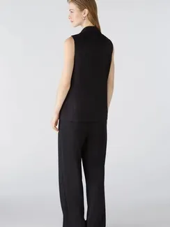 Oui Жилет из вискозного джерси