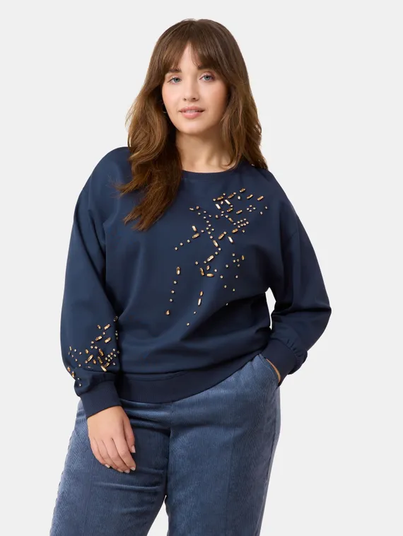 SAMOON Толстовка со стразами