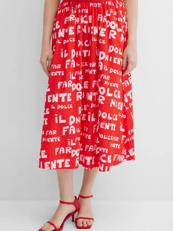 Elisa.and.me Юбка с принтом и надписями