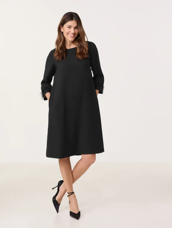 GERRY WEBER Платье с отделкой из перьев