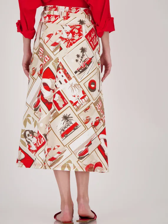 MONARI Юбка с принтом Polaroid