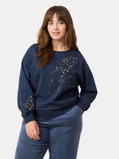 SAMOON Толстовка со стразами