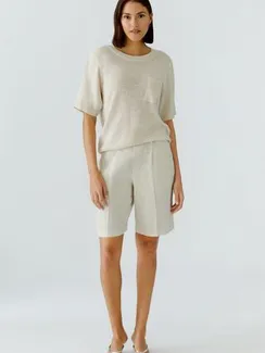 Oui Льняные бермуды