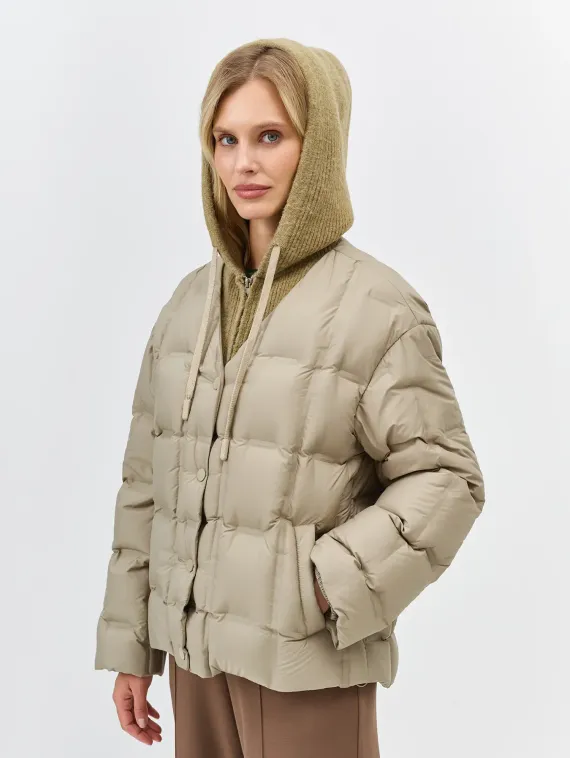 BULMER Пуховая куртка с трикотажной манишкой