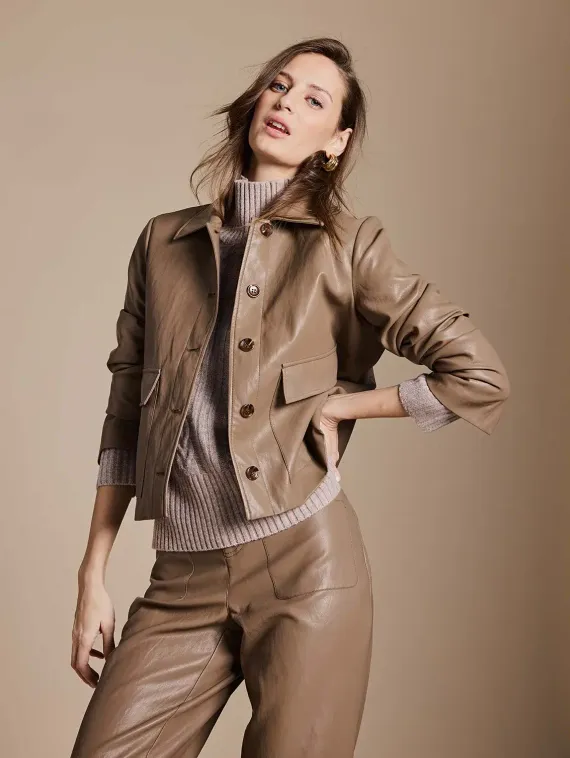 CATNOIR Короткая куртка из экокожи