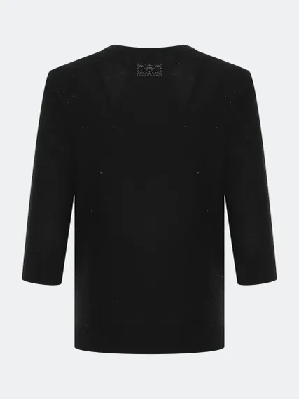 BULMER Фактурный джемпер с мерцающими пайетками