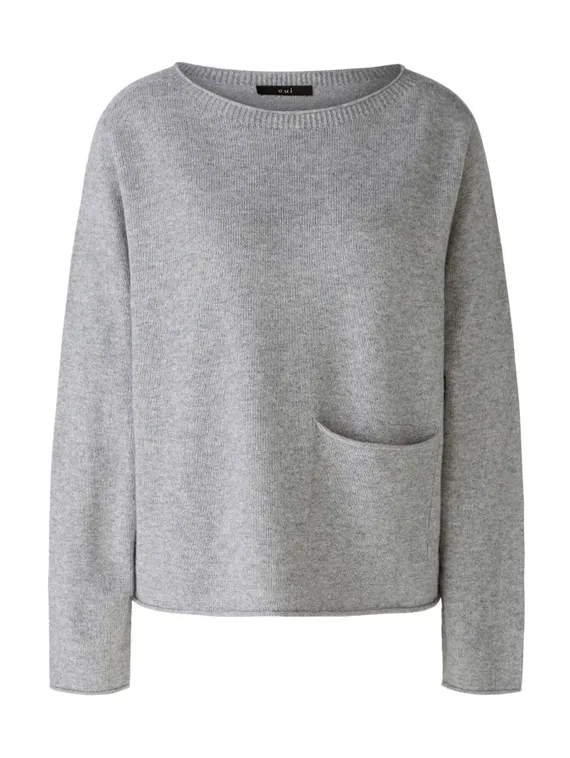Oui Тонкий пуловер из смеси шерсти
