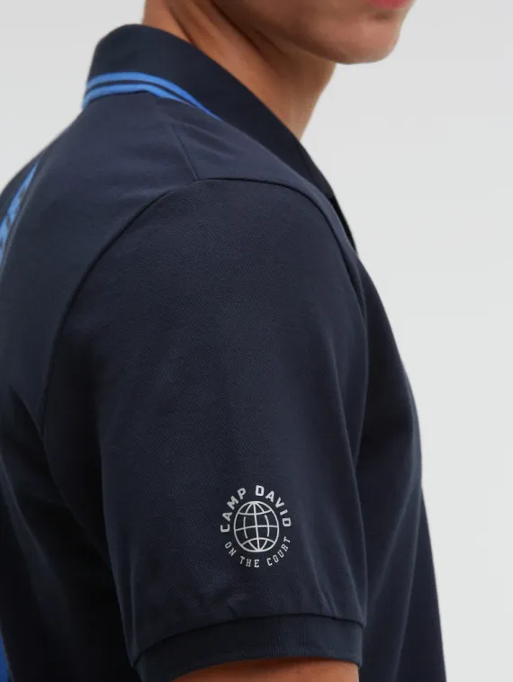 CAMP DAVID Поло с V-вырезом