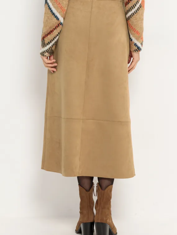 Юбка из искусственной замши BIANCA