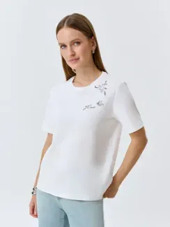 BULMER Футболка с ажурным декором