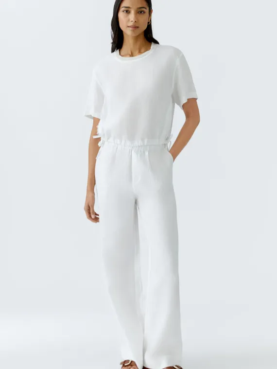 Oui Брюки широкие льняные