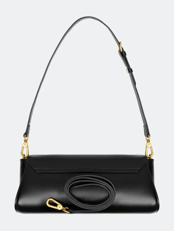 BULMER Мини сумка-багет из натуральной кожи