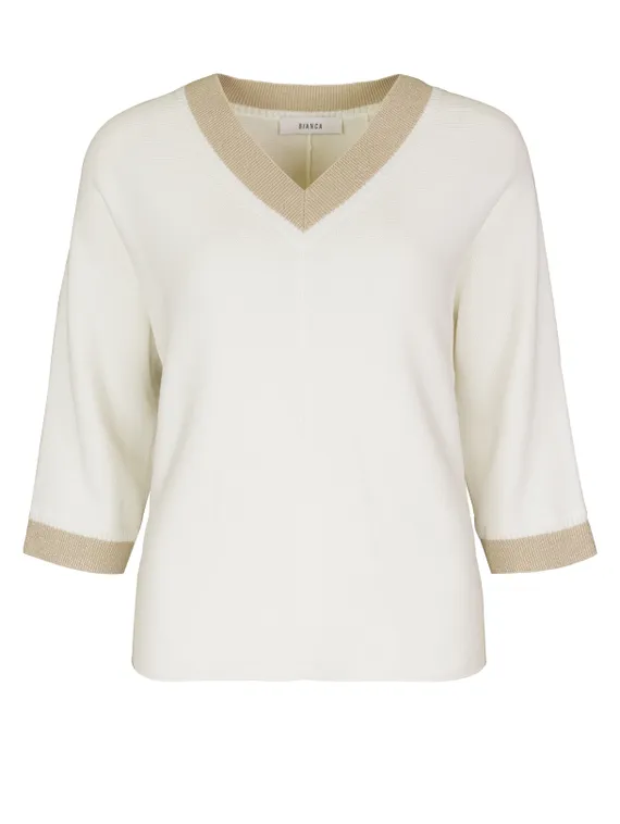 BIANCA Пуловер с V-вырезом