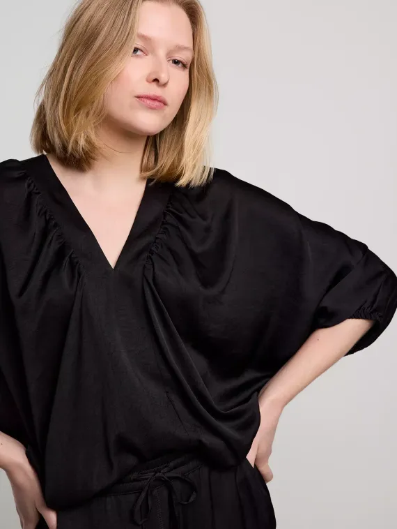 SUMMUM Блуза с рукавами "летучая мышь"