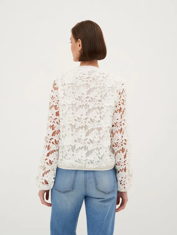 TAIFUN Кружевной бомбер