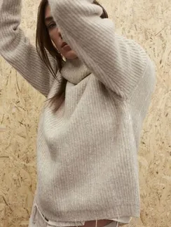 Oui Пуловер с блестящими лентами