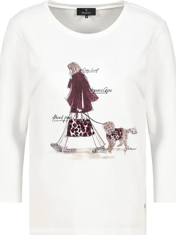 MONARI Футболка с рисунком из стразов