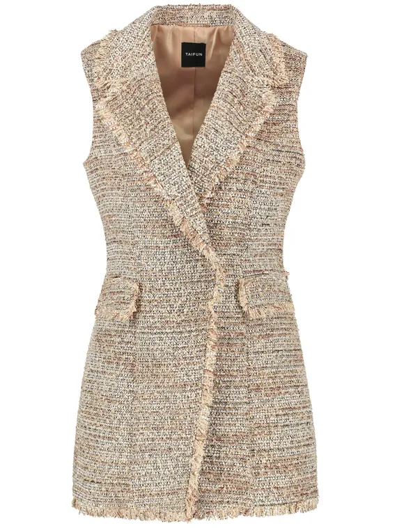 TAIFUN Жилет с блестящими деталями