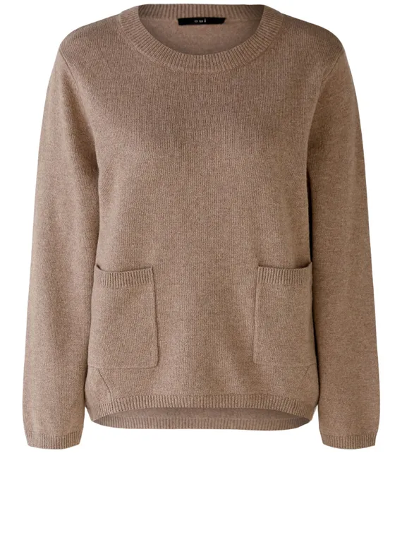 Oui Пуловер из смесовой шерсти