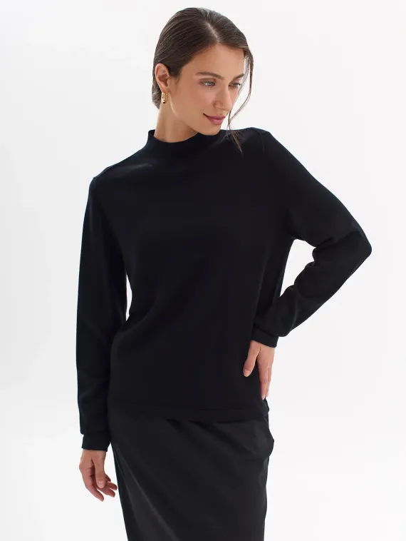 BULMER Базовый джемпер с воротником стойкой