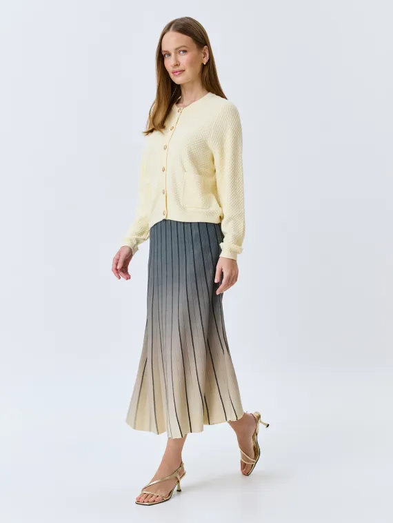 BULMER Вязаная юбка с градиентным принтом