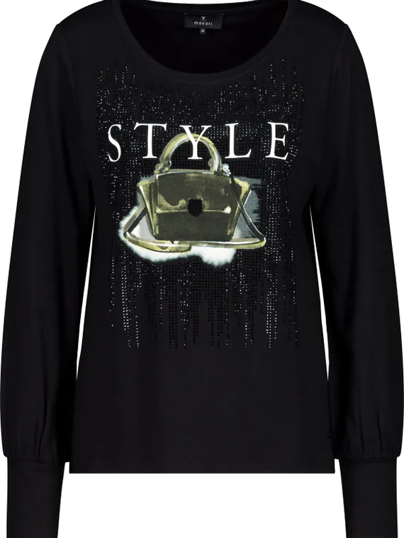 MONARI Футболка с принтом и стразами