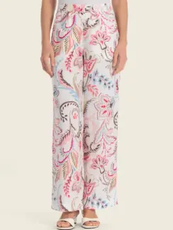 GERRY WEBER Брюки льняные с узором пейсли