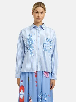 Elisa.and.me Блуза оверсайз в полоску