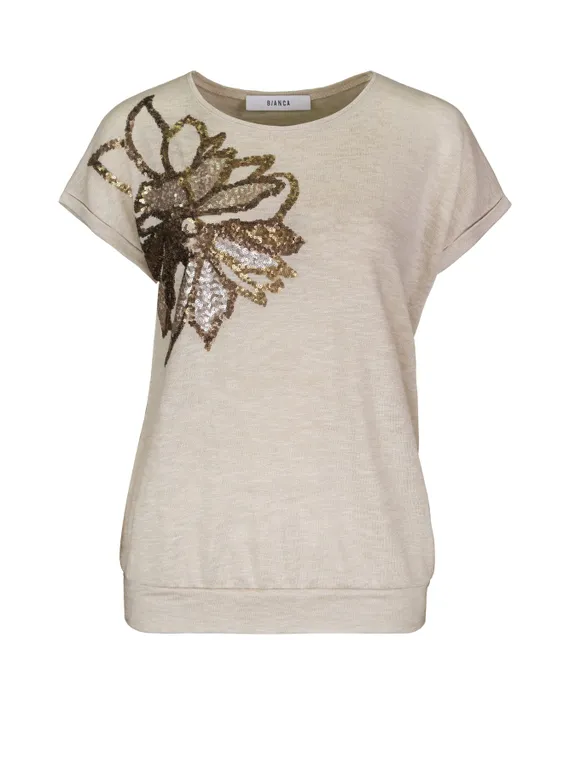 BIANCA Футболка с пайетками