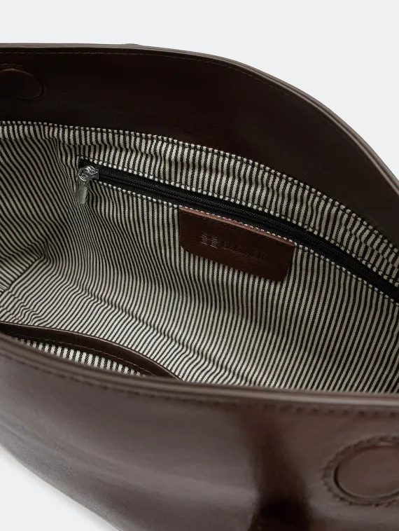 BULMER Сумка-багет из натуральной кожи