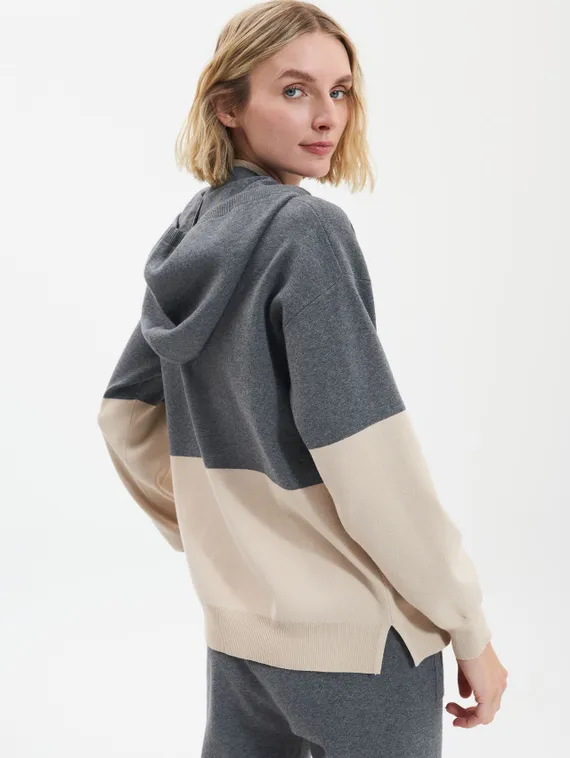 UNQ Пуловер с капюшоном