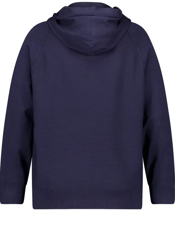 SAMOON Джемпер вискозный с капюшоном