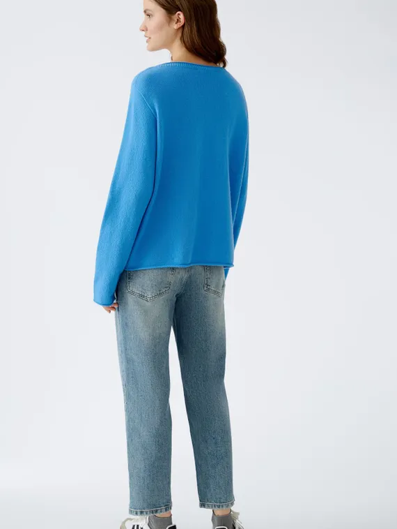 Oui Свитер бесшовный из смеси шерсти