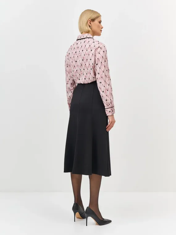 BULMER Юбка-трапеция из смесовой вискозы