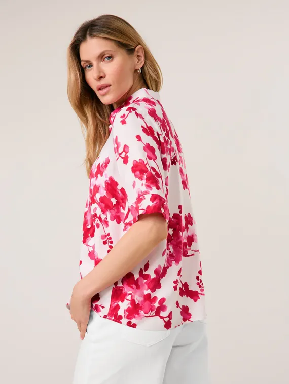 TAIFUN Блуза с цветочным принтом